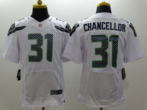 Nike Seahawks #31 Kam Chancellor White Men's Stitched NFL Vapor Untouchable Elite Jersey - Click Image to Close